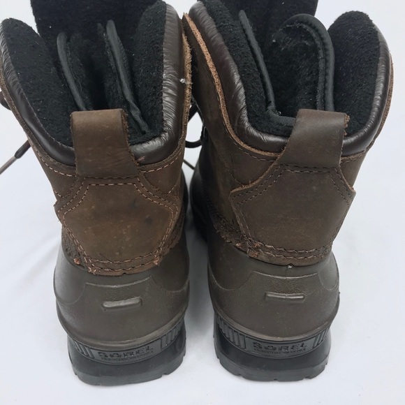 SOREL Short Waterproof Fleece Lined Lace Up Boots - Picture 3 of 7